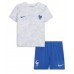 Billige Frankrike Bortetrøye Barn VM 2022 Kortermet (+ korte bukser)